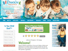 Tablet Screenshot of dawsonpediatrics.com